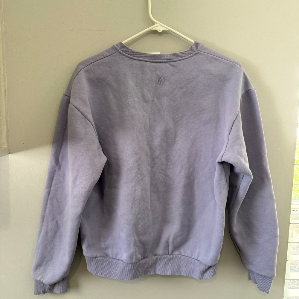 Barstool Sports I Am Unwell Sweatshirt Women Size Small Purple Crewneck Pullover - Picture 4 of 7